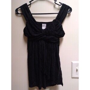 NWT Paper Tee Juniors XS Black Tank Top